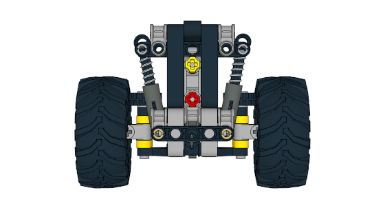 Sariel.pl 9 studs wide suspension with drive steering